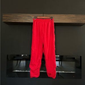 Y2K 90s vintage Red Track pants made by the body company, size medium